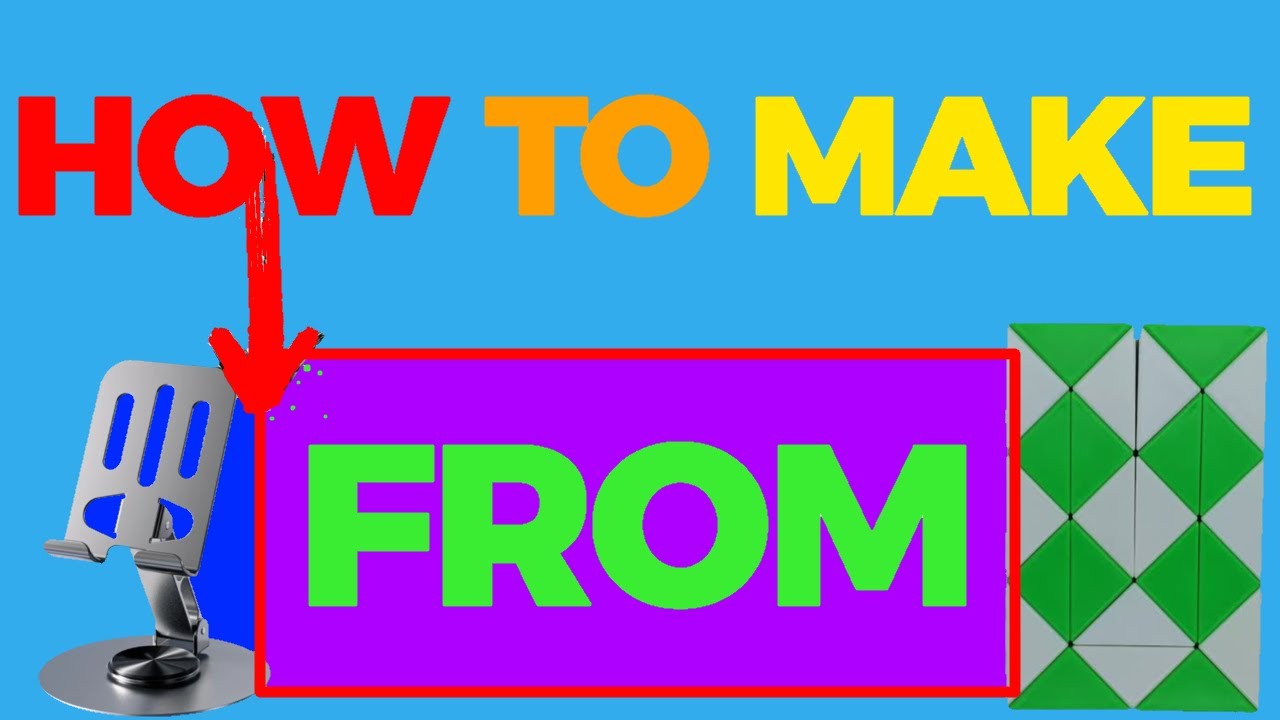 HOW TO MAKE PHONE STAND WITH SNAKE CUBE