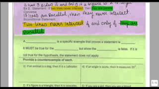 Unit 1B   Biconditionals and Counterexamples