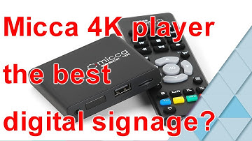 Micca Speck 4K Ultra-HD Digital Media Player. quick overview and how to auto play loop videos