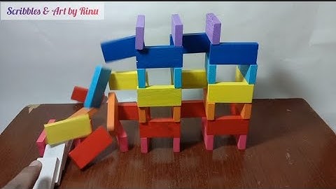 2 techniques to build Domino walls | Column Technique | Diagonal Technique