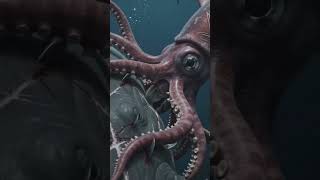 Epic Deep Ocean Clash: Giant Squid vs. Leviathan Whale! 🦑🐋