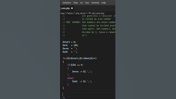 Odd/Even numbers list generate by query string  - PHP script #short