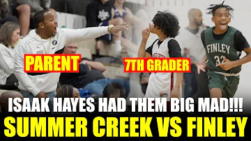 GROWN FANS WERE TAUNTING 7TH GRADER! ISAAK HAYES Summer Creek vs Finley Middle School  Championship