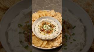 viral onion cream cheese dip recipe 🧀🧅 #recipe #cooking #food #cheese #cheesedip #snacks #shorts