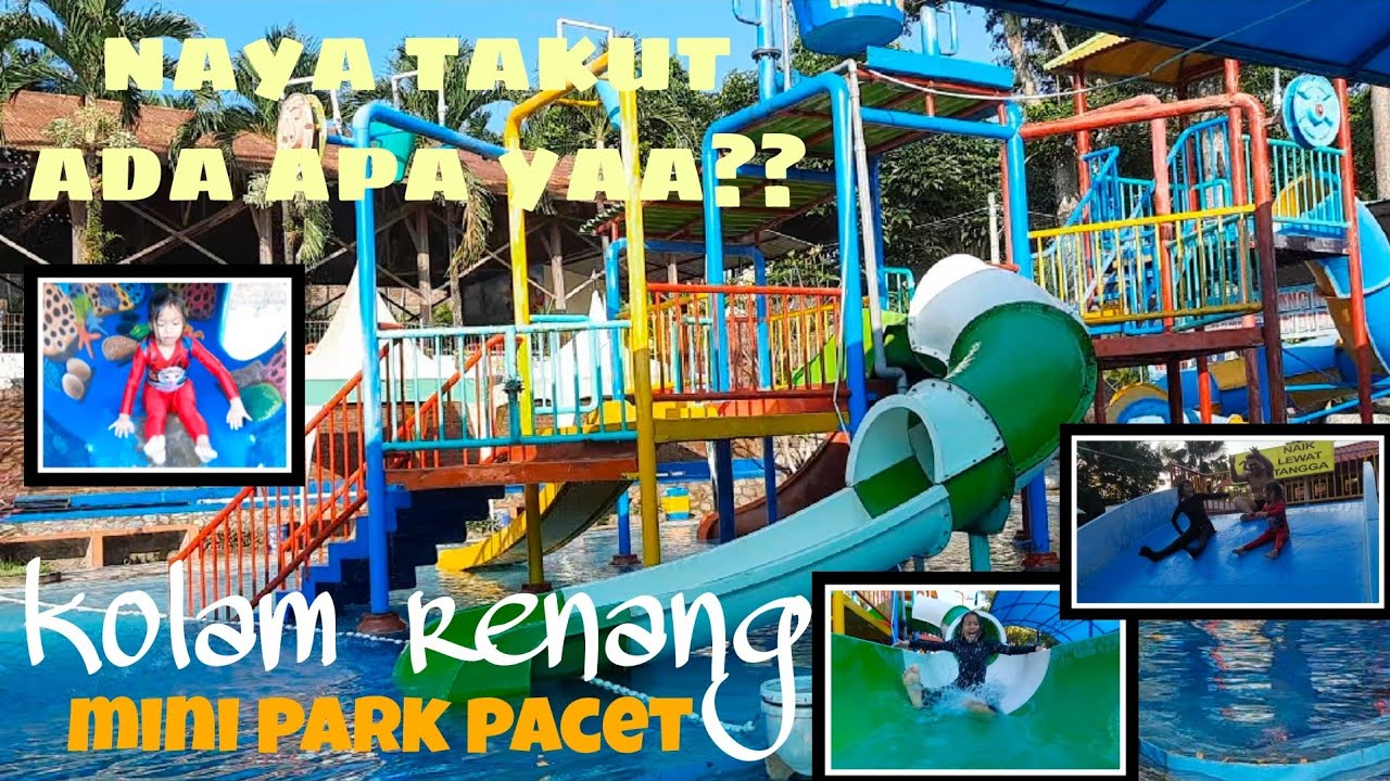 Kolam renang mini park pacet // Naya ketakutan