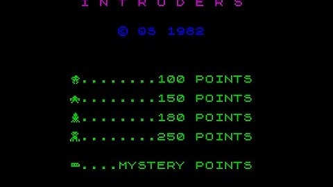 Space Intruders Review for the Sinclair ZX Spectrum by John Gage