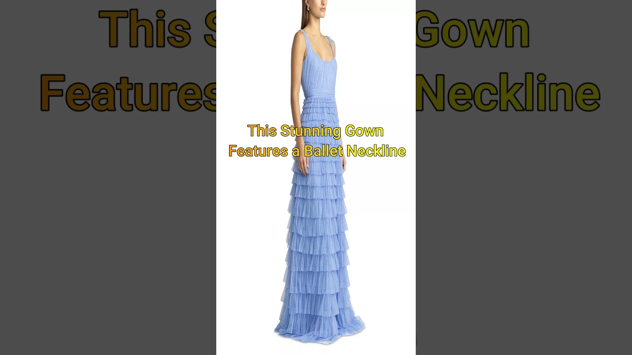 Zac Posen Layered Ruffle Tulle Gown   