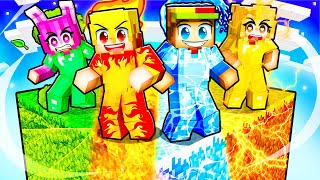 Surviving One ELEMENTAL Block in Minecraft!