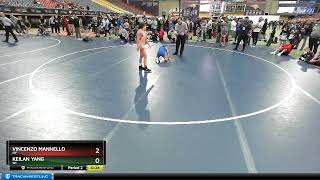 82 Lbs 1st Place Match - Vincenzo Mannello, NY Vs Keilan Yang, WI Ba22