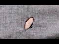 Watch how I professionally concealed a large burn on my clothes without leaving any trace.