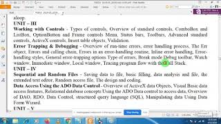 VISUAL BASIC DEBUGGING