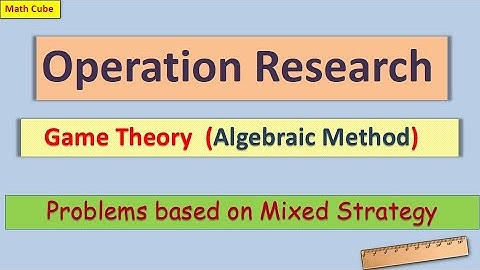 Game Theory Algebraic Method