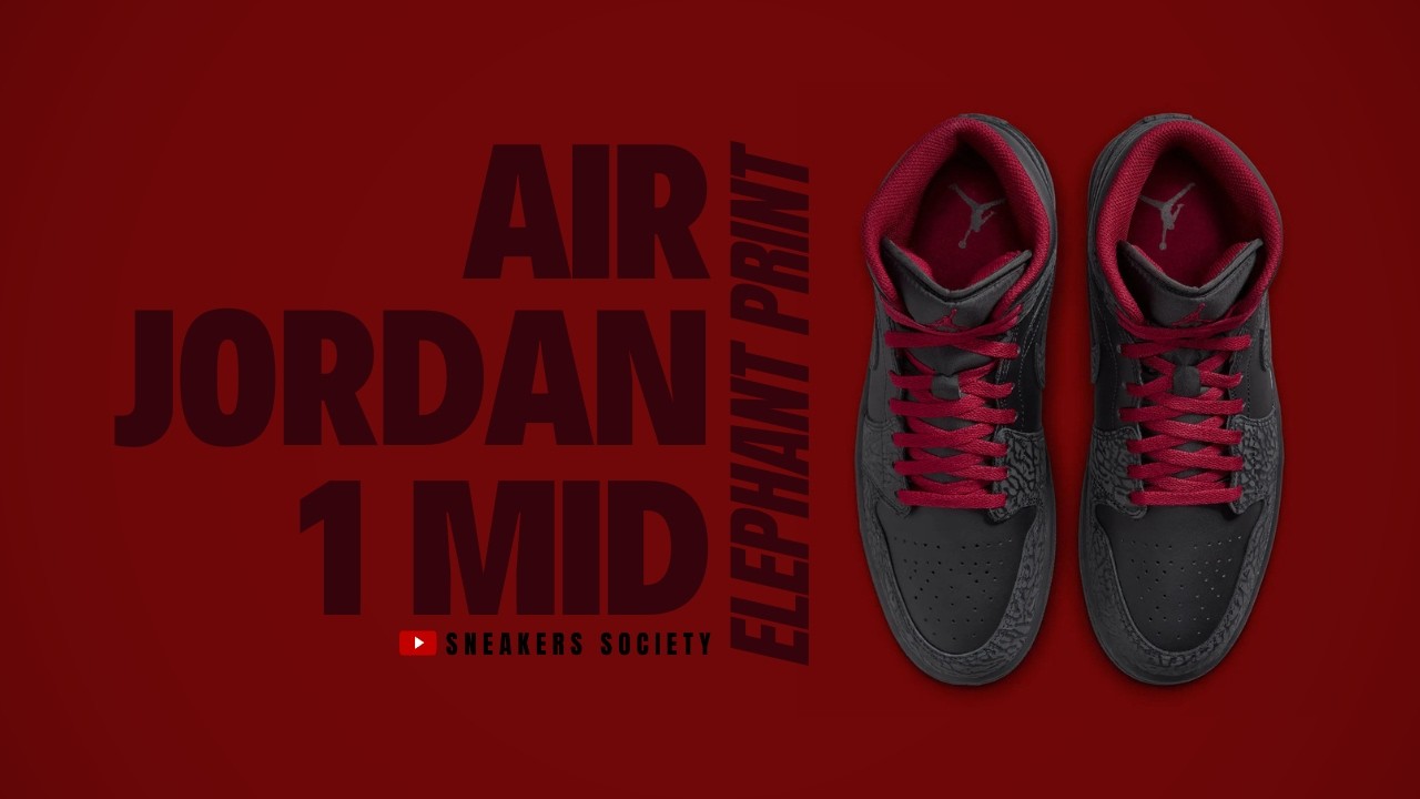 ELEPHANT PRINT 2026 Air Jordan 1 Mid | DETAILED LOOK + PRICE - YouTube