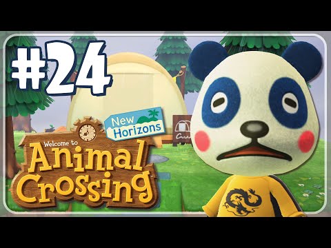 OSUNIO COMES TO THE CAMPSITE! #24 ANIMAL CROSSING NEW HORIZONS