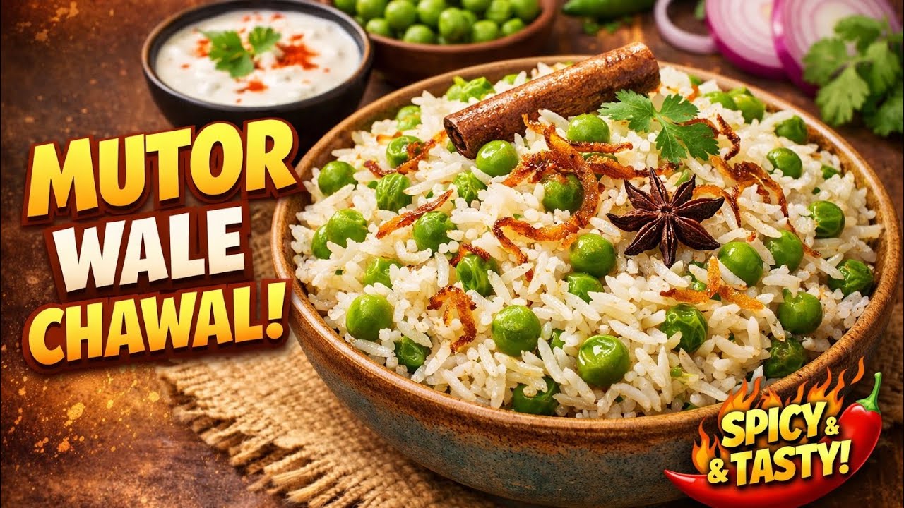 “Restaurant Style Mutor Wale Chawal | Aasan Aur Swadisht Recipe”