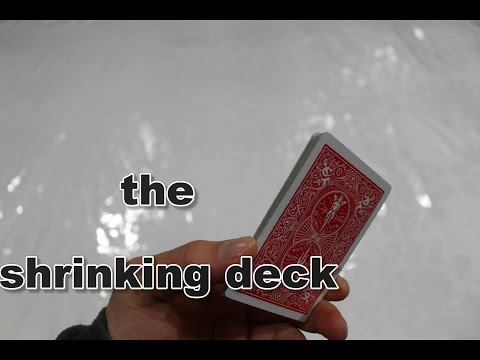 david blaine shrinking deck magic trick(revealed)!!!