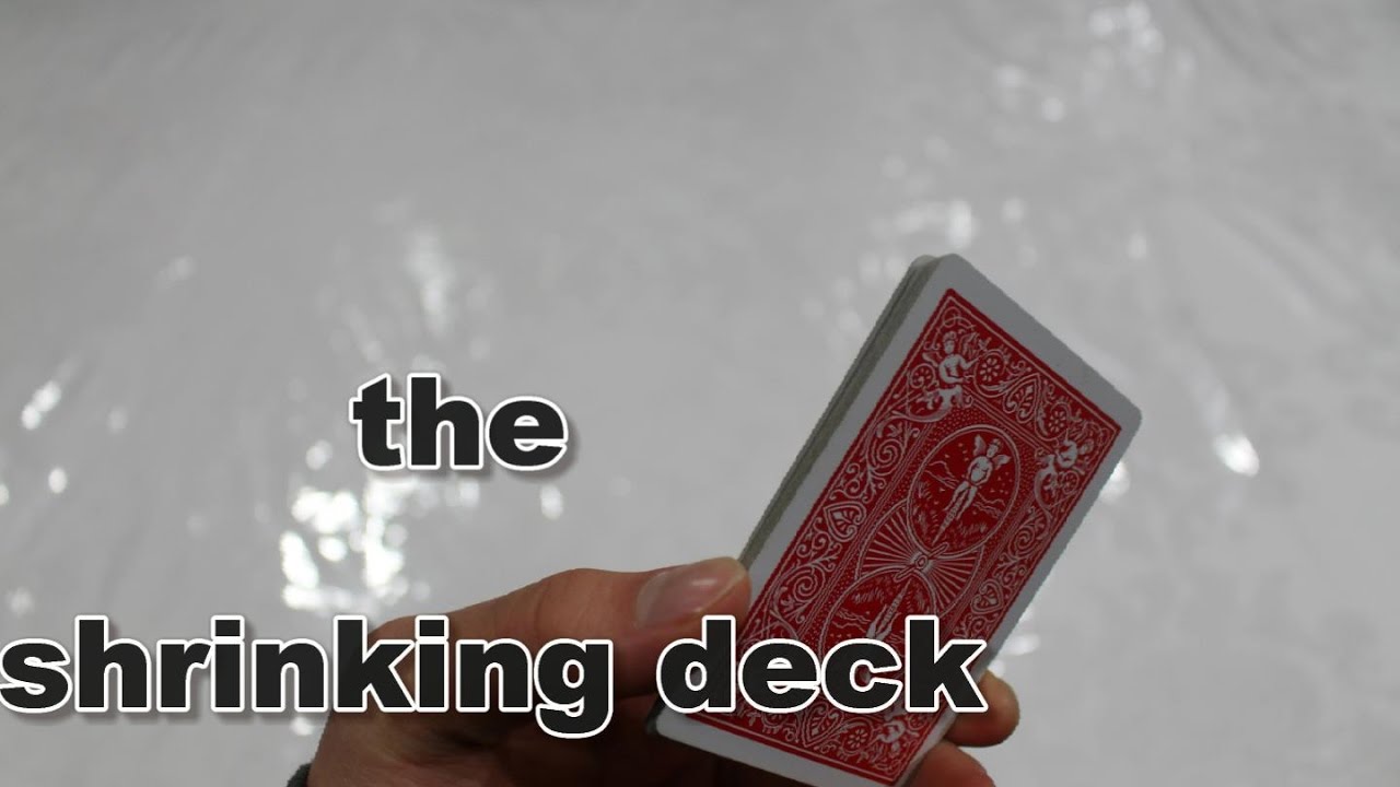david blaine shrinking deck magic trick(revealed)!!! YouTube