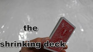 david blaine shrinking deck magic trick(revealed)!!!