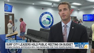 Surf City officials respond to backlash on tax increases