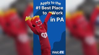 Apply to the #1 Best Place to Work in PA | WebFX #Shorts screenshot 1