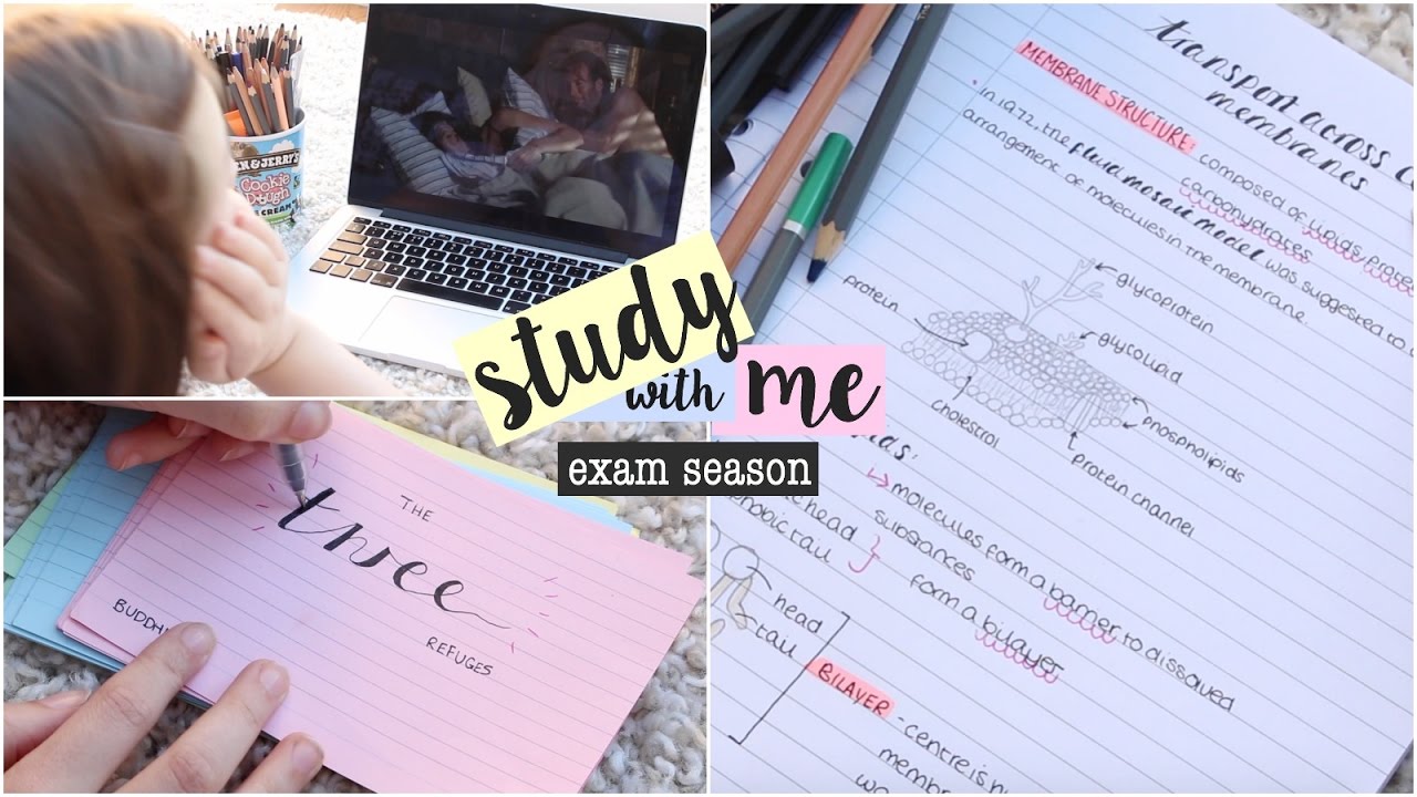 Study With Me: 10/5/17 Exam Edition | Jess Louise