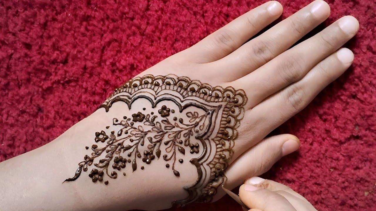 Beautiful Finger Mehndi Design | Stylish Back Hand Finger Mehndi Design | Simple Mehndi Design