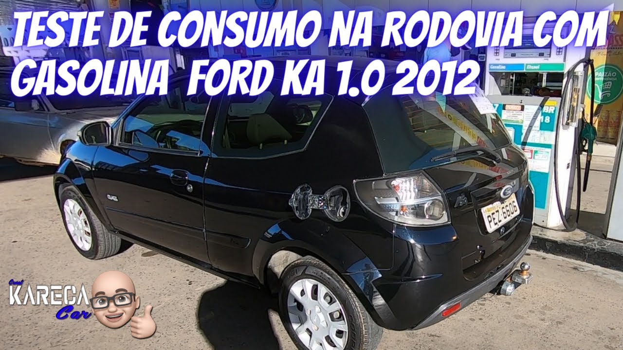 CONSUMO DO FORD KA 1.0 2012 NA RODOVIA COM GASOLINA!!