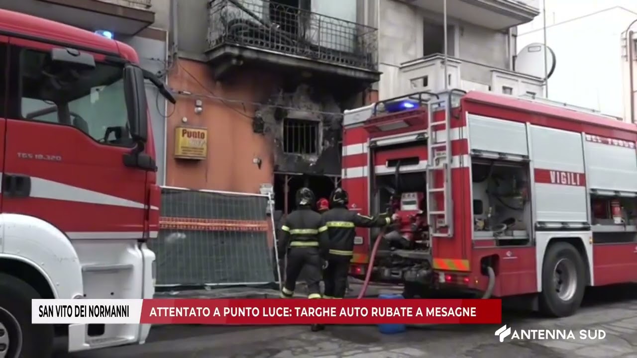 10 MARZO 2025    SAN VITO DEI NORMANNI BR   ATTENTATO A PUNTO LUCE; TARGHE AUTO RUBATE A MESAGNE