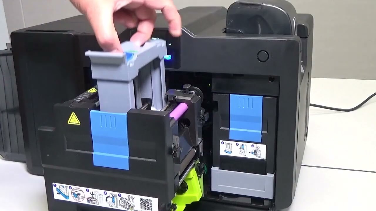 FARGO HDP6600 How to Load Partially Used InTm Film