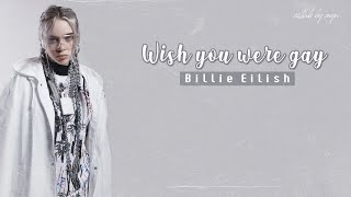 [Vietsub\/Lyrics]  WISH YOU WERE GAY - BILLIE EILISH