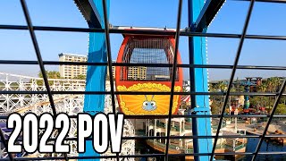 Pixar PalARound Swinging Gondolas  Disney California Adventure Park Ride 2022 [4K POV]