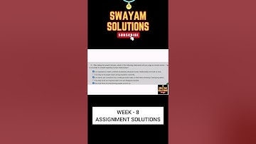Developing Soft Skills and Personality Week 8 | SWAYAM NPTEL Assignment Solutions | SUBSCRIBE