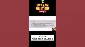 Developing Soft Skills and Personality Week 8 | SWAYAM NPTEL Assignment Solutions | SUBSCRIBE