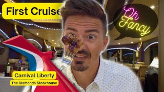 FANCY Diamond Steakhouse Cruise Dinner | Carnival Liberty Nov 2022 @PrettyCoolVlog