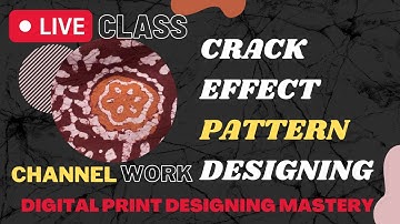Crack Effect BaticPrint Designing Process In Photoshop #textile #Digitalprint #designing #fashion