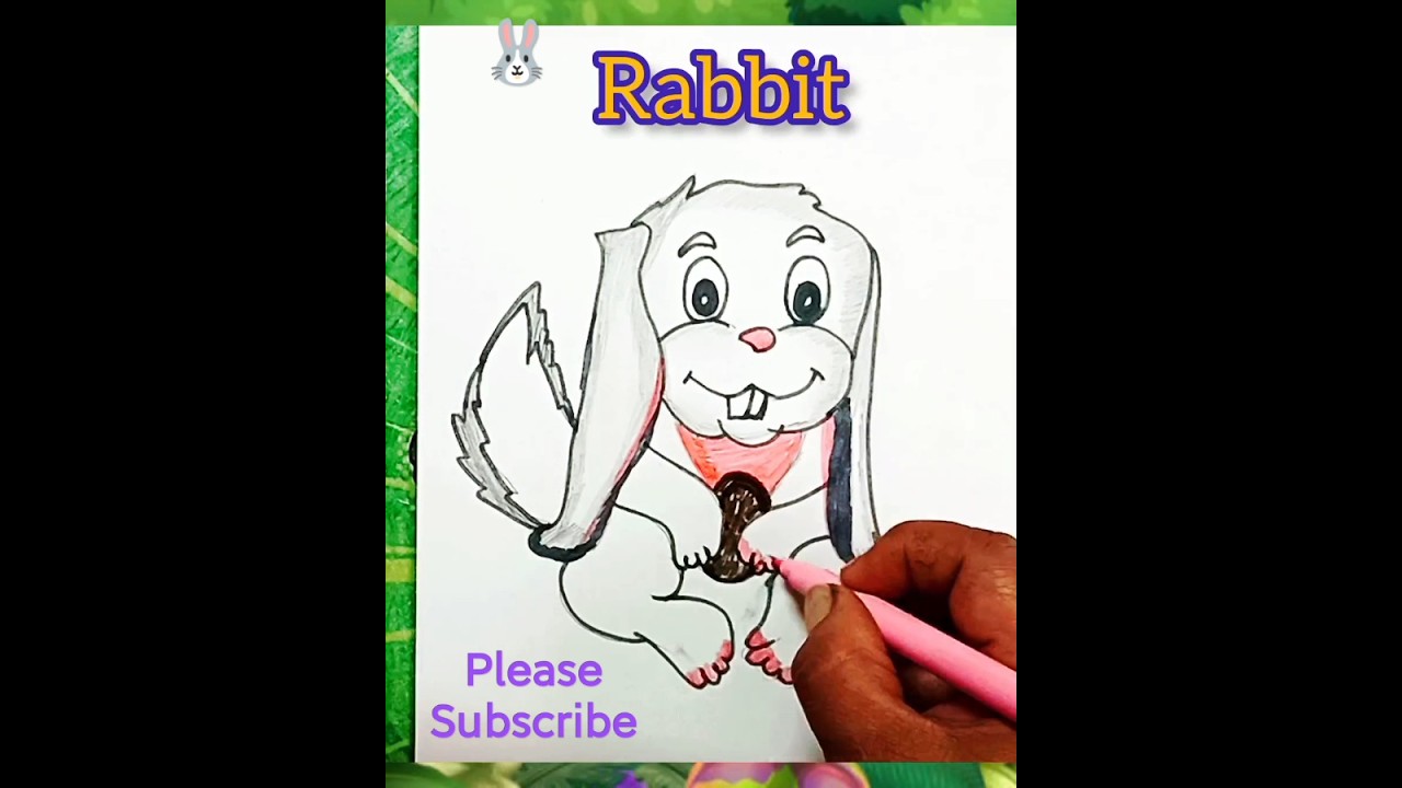 Kg Drawing Lesson Rabbit RabbitDrawing | Drawing for kids| How to draw Rabbit#drawingforkids # ...