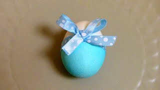 Пасхальные яйца: красим наполовину и украшаем!