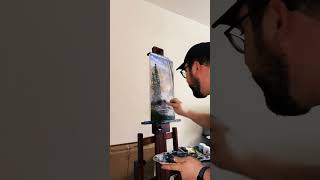Creating 'Tranquil Cascade' - A 10x20 Acrylic Masterpiece 🌿✨