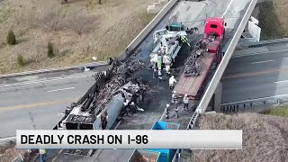 MSP: 4 killed, 17 injured in massive I-96 crash