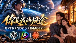 I Made a Sci-Fi Romance Music Video with Pollo AI | GPT6 + Seedance 2.5 + Image 2.5 screenshot 3