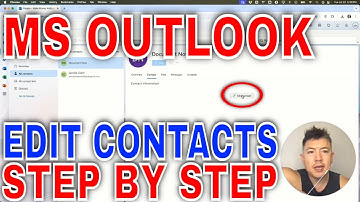 ✅ Contacten bewerken in Microsoft Outlook 🔴