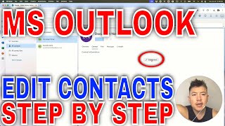 ✅  How To Edit Contacts In Microsoft Outlook 🔴