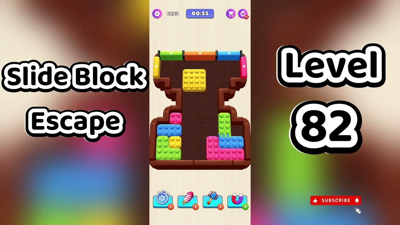 Slide Block Escape Level 82 Walkthrough 🧩 | Go Answer