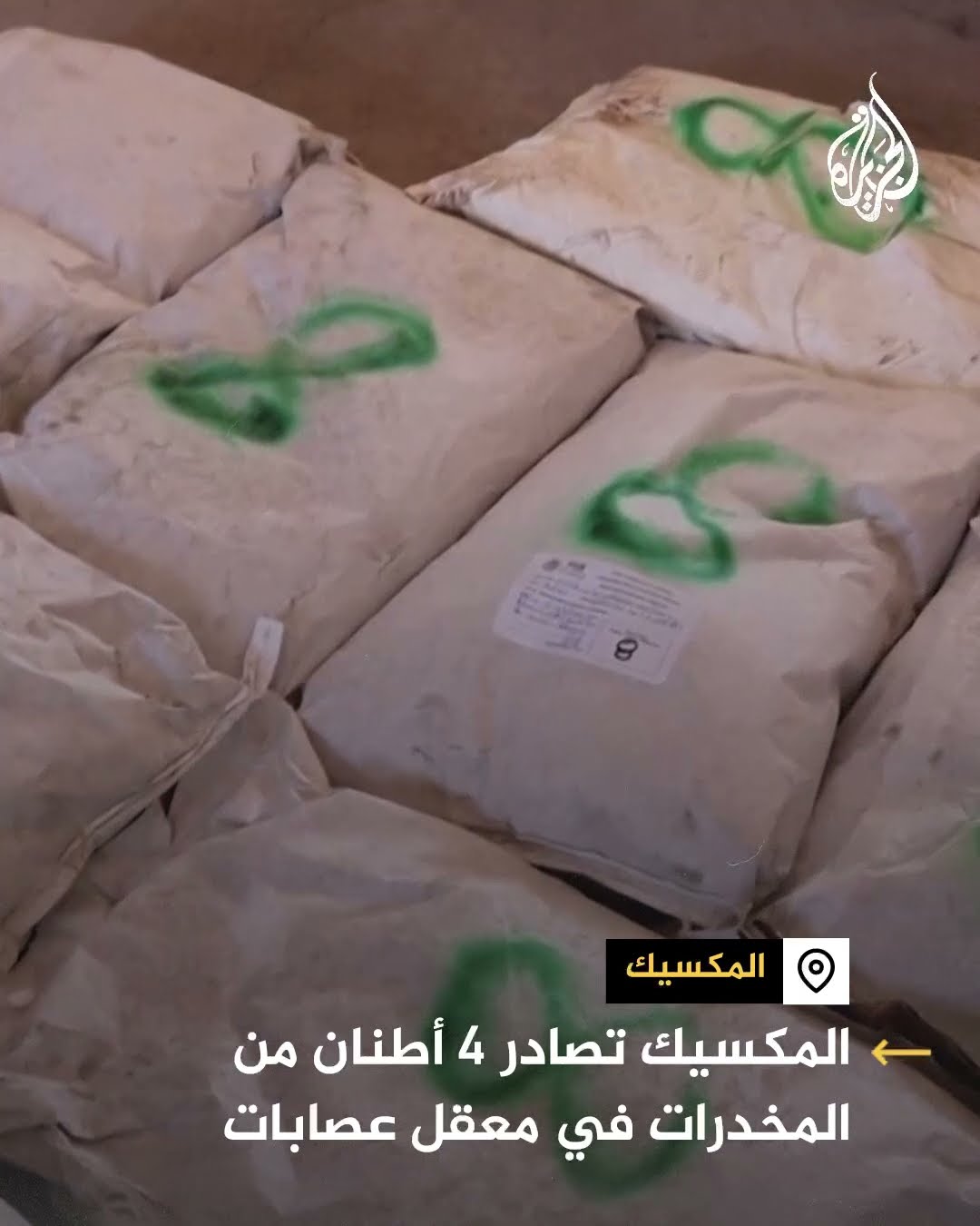 المكسيك تصادر 4 أطنان من المخدرات في معقل عصابات