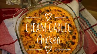 Quick and Easy One-Pan Creamy garlic chicken