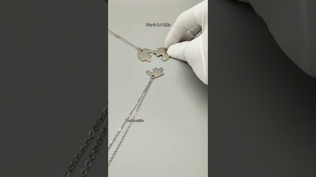 BFF Necklaces For 3 And 4 Best Friends Shorts Relationship Worldnetgifts Couple