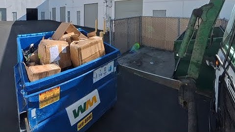 Waste Management front load recycling Garbage truck 