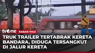 Download Lagu Airport Train and Commuter Line Delayed by Truck Accident | Morning News MP3