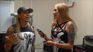 Rich &#39;The Duke&#39; Ward from Stuck Mojo and Fozzy talks to Hayley at Bloodstock 2016