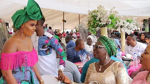 Actress Madam Saje,Seyi Edun,Regina Chukwu,others storm Omobutty’s mum’s burial In Style